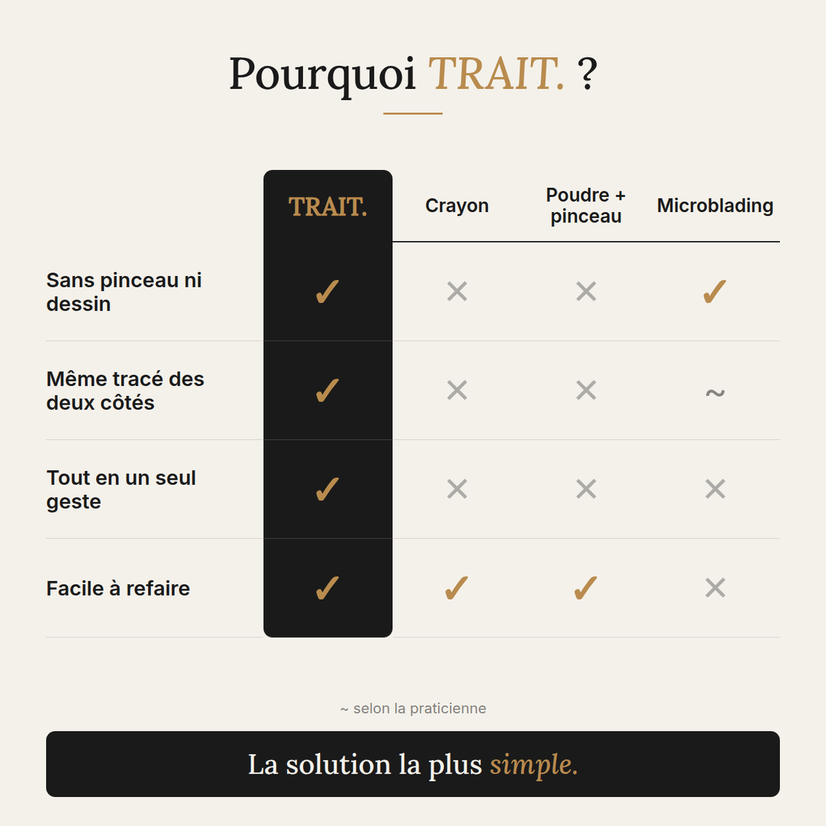 Trait- Kit sourcils au rendu naturel