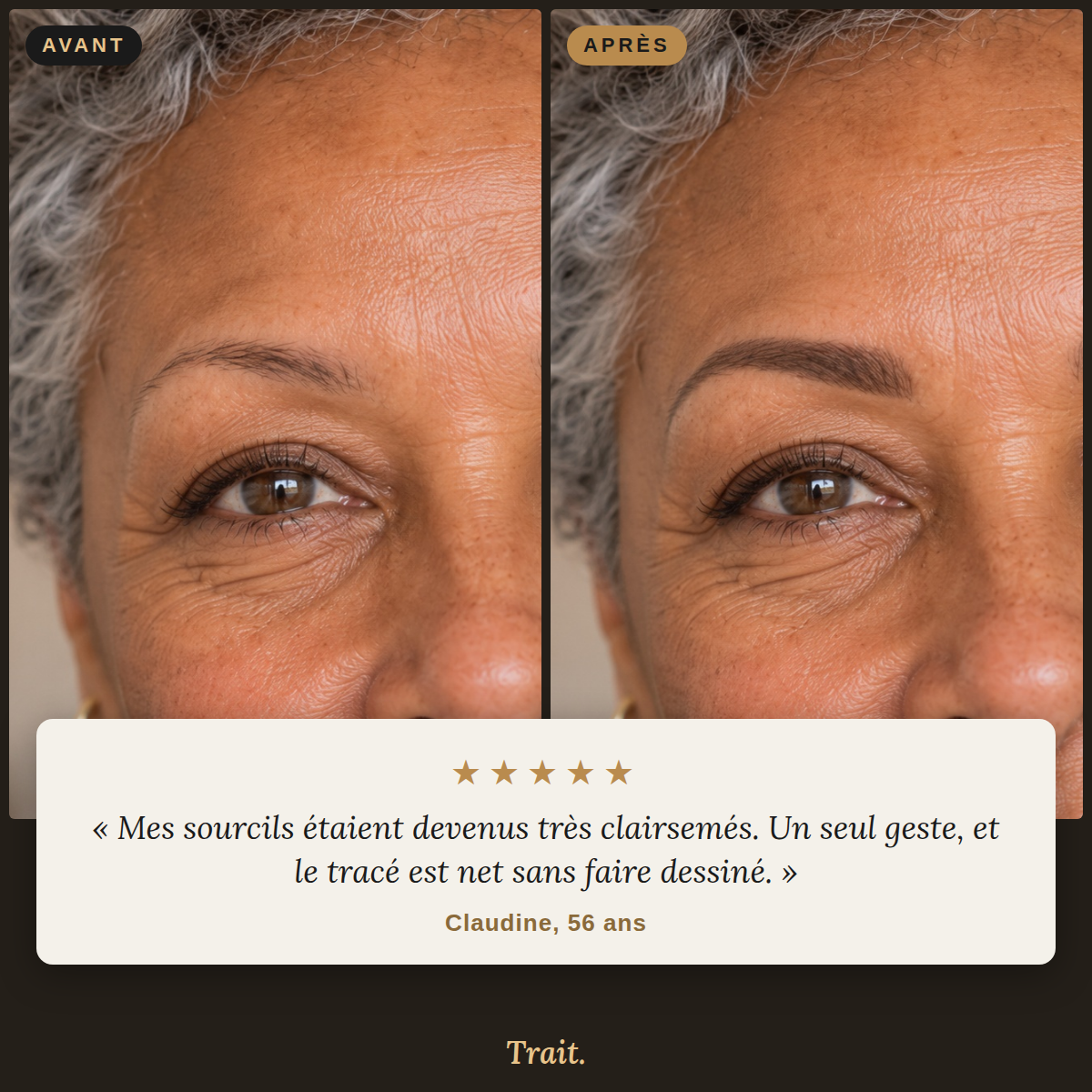 Trait- Kit sourcils au rendu naturel